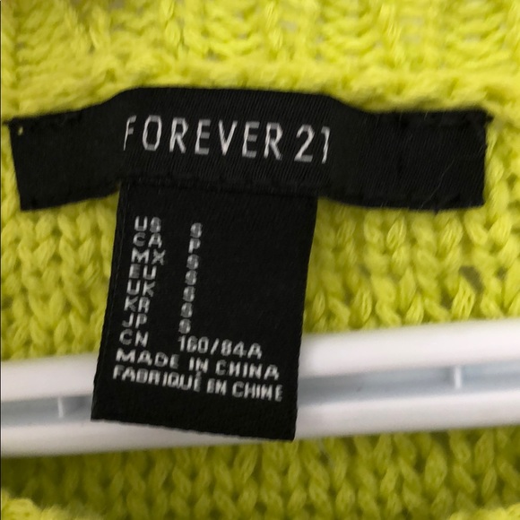 Forever 21 Neon Knit top - Picture 3 of 4